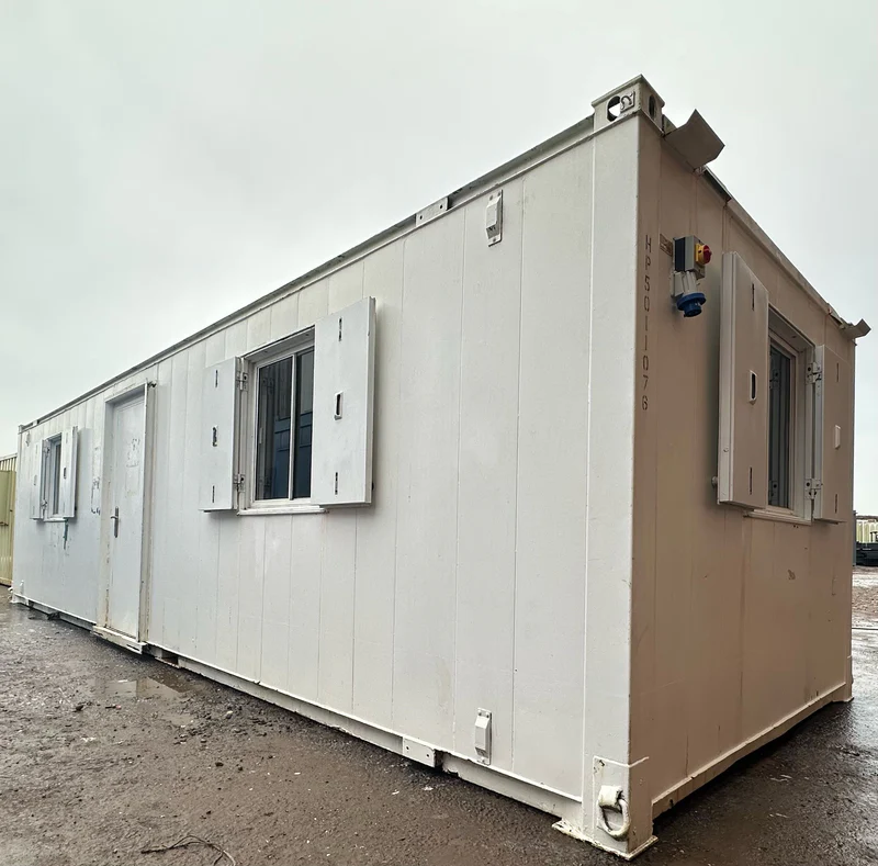 32x10ft Open Plan Canteen And Office Anti Vandal Portable Cabin for Sale