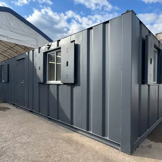 32x10ft Open Plan Office And Canteen Anti Vandal Portable Cabin for Sale