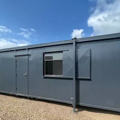 32x10ft Open Plan Office And Canteen Anti Vandal Portable Cabin for Sale