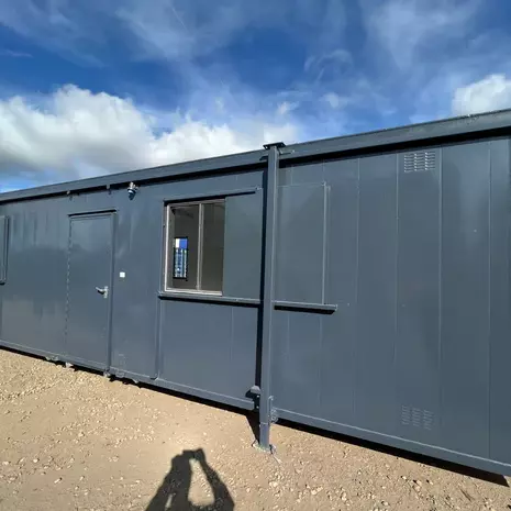 32x10ft Anti Vandal Portable Office Cabin with Kitchen and Canteen for Sale